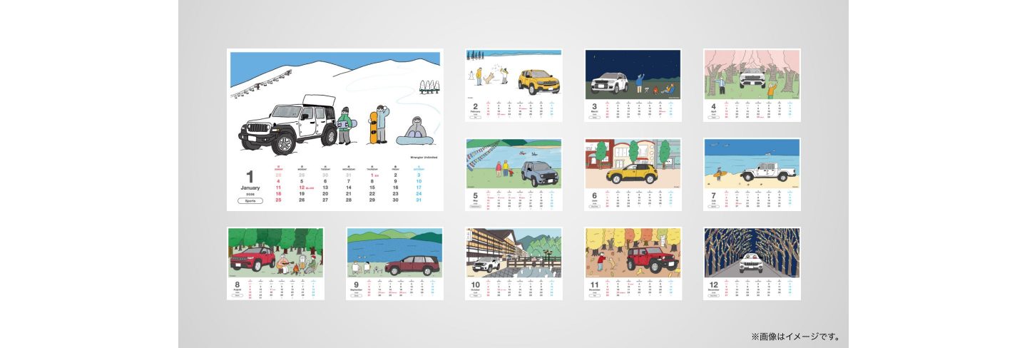 Jeep®︎ オリジナルカレンダー 2026